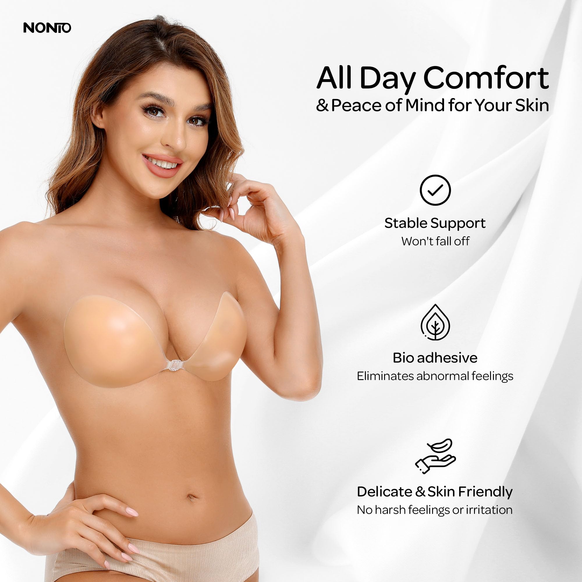Strapless Bra Adhesive - Adhesive Bra Strapless Sticky Invisible Push