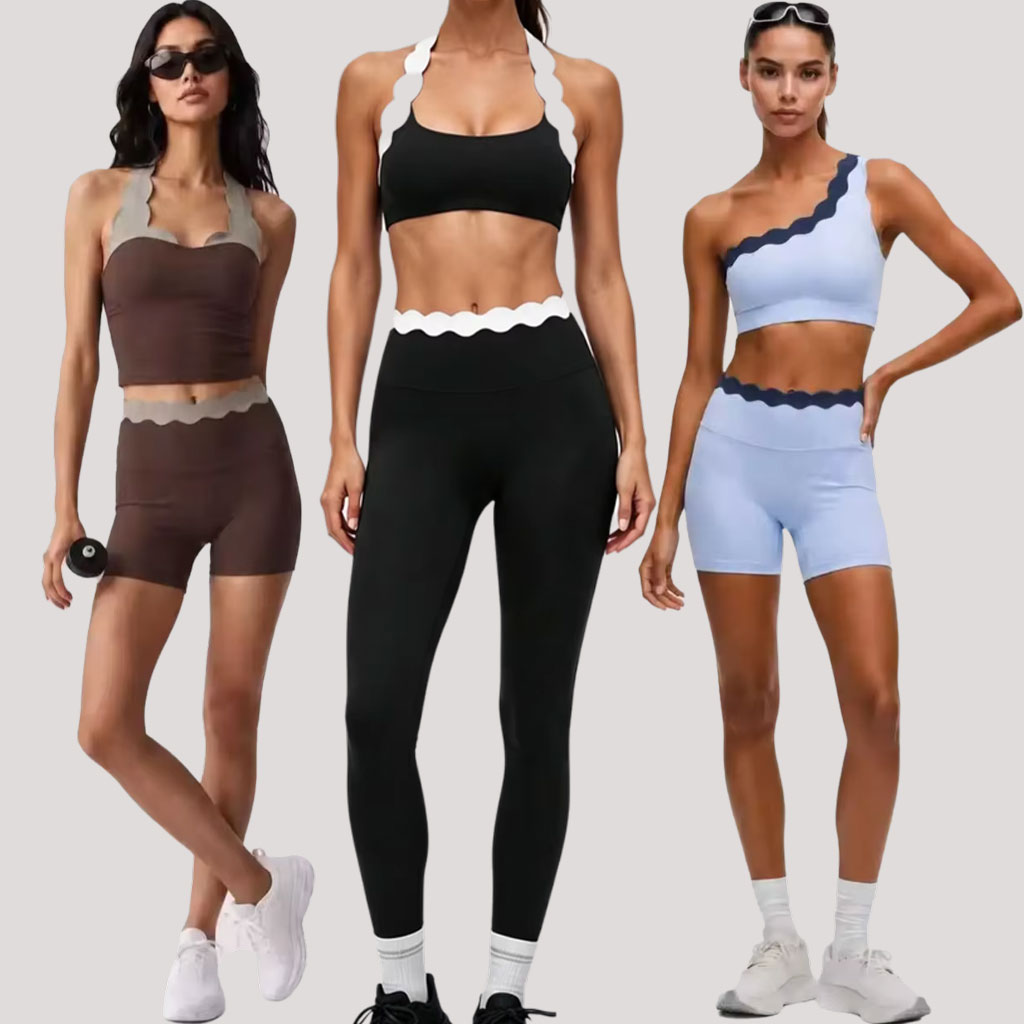 Women 2‑Piece Yoga Outfit Two‑ - Lace Bralette Set review and price