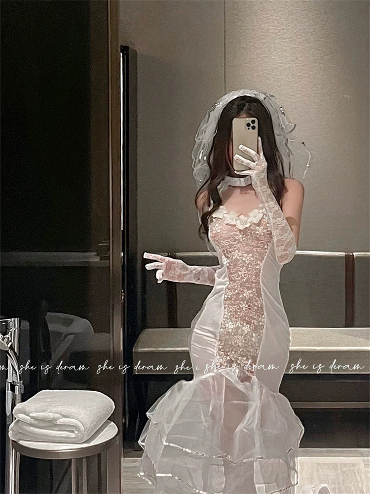 Plus Qunque Sexy Women Bride C - Lace Bralette Set review and price