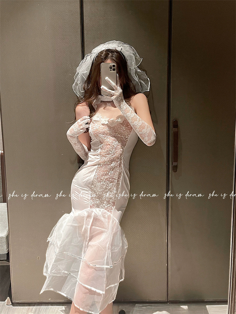 Plus Qunque Sexy Women Bride C - Lace Bralette Set review and price